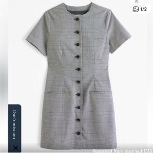 Abercrombie & Fitch Gray Plaid Dress